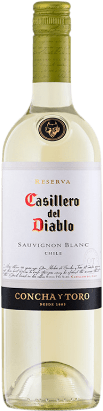 9,95 € | Белое вино Concha y Toro Casillero del Diablo I.G. Valle Central Центральная долина Чили Sauvignon White 75 cl