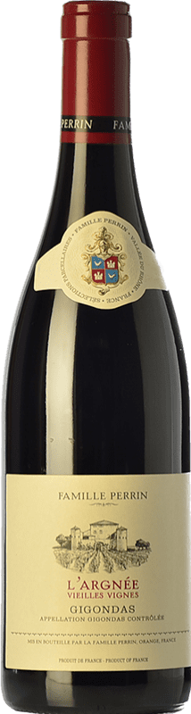 Envio grátis | Vinho tinto Famille Perrin L'Argnée Gigondas A.O.C. França França Syrah, Grenache 75 cl