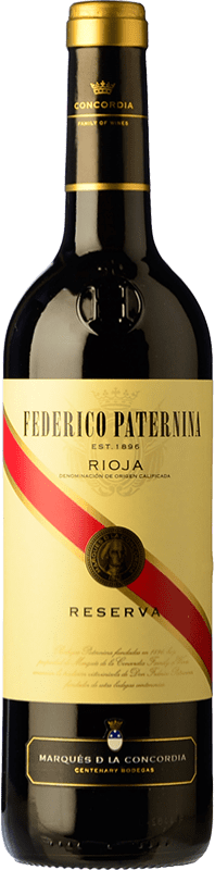 Free Shipping | Red wine Paternina Reserve D.O.Ca. Rioja The Rioja Spain Tempranillo, Grenache, Mazuelo, Carignan 75 cl