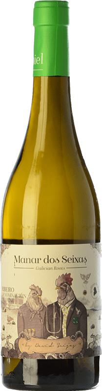 22,95 € | Белое вино Gallina de Piel Manar dos Seixas Молодой D.O. Ribeiro Галисия Испания Godello, Loureiro, Treixadura, Albariño 75 cl