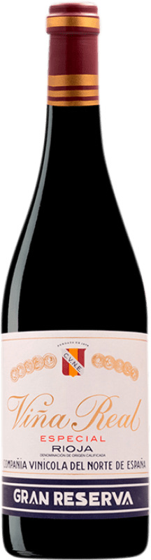 49,95 € | Red wine Viña Real Grand Reserve D.O.Ca. Rioja The Rioja Spain Tempranillo, Graciano 75 cl