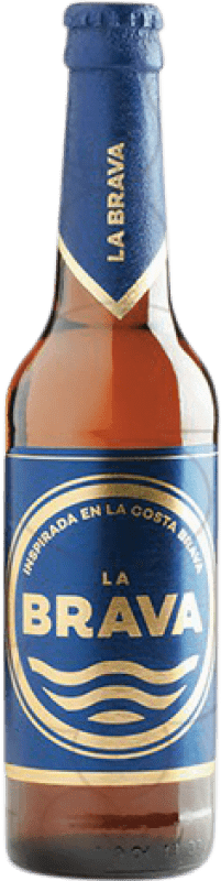 Envio grátis | Cerveja La Brava Espanha Garrafinha Terço 33 cl