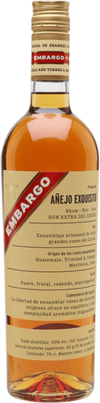 送料無料 | ラム Les Bienheureux Embargo Exquisito Añejo Extra フランス 70 cl