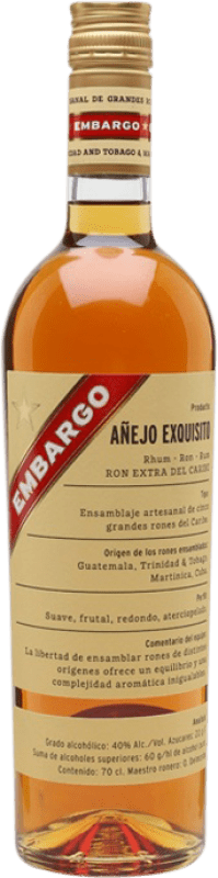 32,95 € Бесплатная доставка | Ром Les Bienheureux Embargo Exquisito XA Extra Añejo — Экстра выдержанный