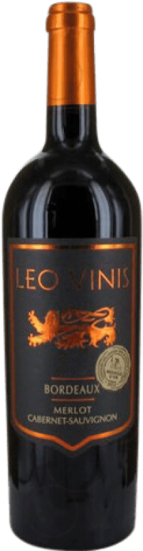 Бесплатная доставка | Красное вино Les Caves Fleury Leo Vinis старения A.O.C. Bordeaux Франция Merlot, Cabernet Sauvignon 75 cl