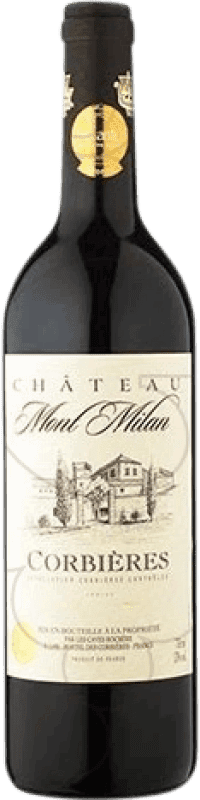 Spedizione Gratuita | Vino Rosso Les Caves Rocbere Château Mont Milan Crianza — Invecchiato in Botte A.O.C. Corbières Francia Syrah, Garnacha — Grenache, Monastrell, Mazuelo, Cariñena — Carignano 75 cl