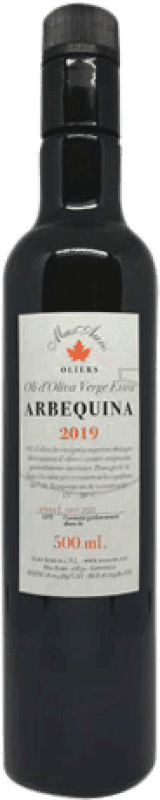 Envio grátis | Azeite de Oliva Mas Auró AOVE Virgem Extra Espanha Arbequina Garrafa Medium 50 cl