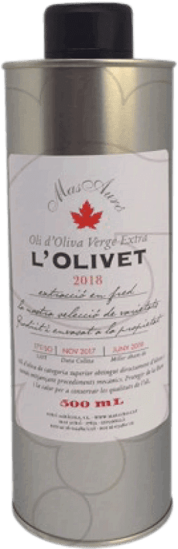 Envoi gratuit | Huile d'Olive Mas Auró L'Olivet HOVE Vierge Extra Espagne Canette 50 cl