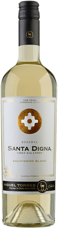 Бесплатная доставка | Белое вино Miguel Torres Santa Digna I.G. Valle Central Центральная долина Чили Sauvignon White 75 cl