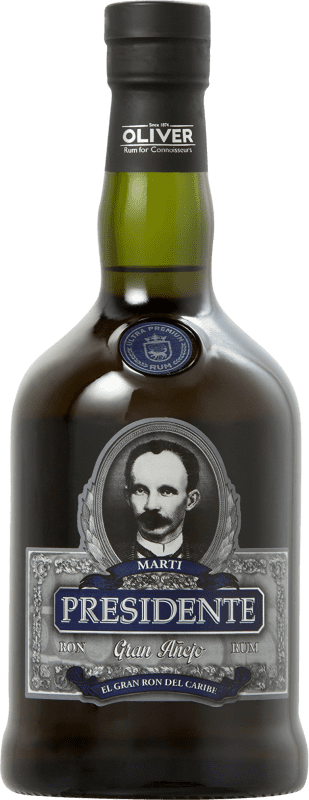 Spedizione Gratuita | Rum Oliver & Oliver Presidente Gran Añejo Invecchiato di Pregio Repubblica Dominicana 70 cl