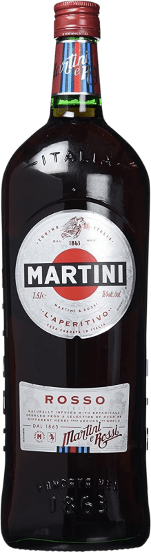 19,95 € Envío gratis | Vermut Martini Rosso Botella Magnum 1,5 L