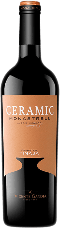 Envoi gratuit | Vin rouge Vicente Gandía Ceramic D.O. Valencia Communauté valencienne Espagne Monastrell 75 cl