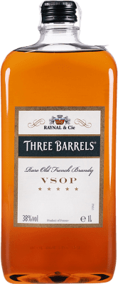 Бренди Three Barrels фляжка бутылка 1 L