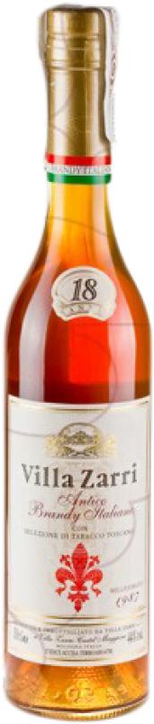 Envio grátis | Brandy Conhaque Villa Zarri Itália Garrafa Medium 50 cl