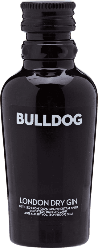 Бесплатная доставка | Джин Bulldog Объединенное Королевство Мини-бутылка 5 cl Citrus — Цитрус, Juniper — Можжевельник, Lavender — Лаванда