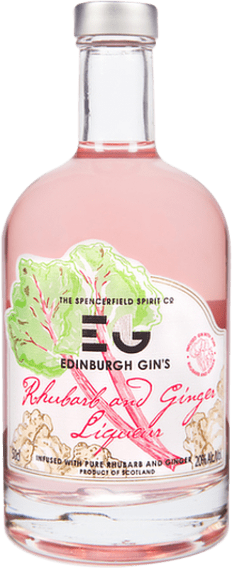 Free Shipping | Gin Edinburgh Gin Rhubarb & Ginger United Kingdom Medium Bottle 50 cl