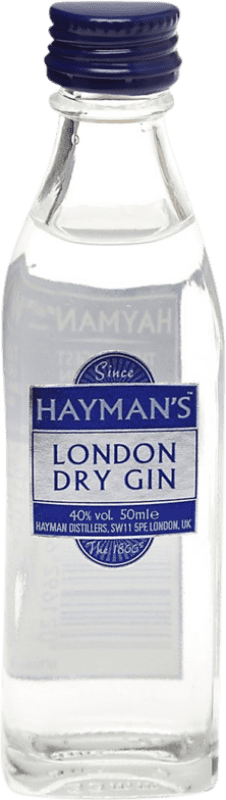 3,95 € Spedizione Gratuita | Gin Hayman's Bottiglia Miniatura 5 cl