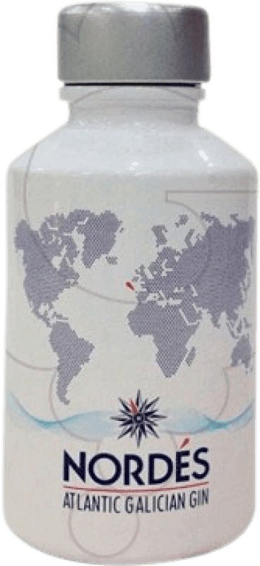 4,95 € Spedizione Gratuita | Genever Gin Atlantic Galician Nordés Bottiglietta Mignon 5 cl