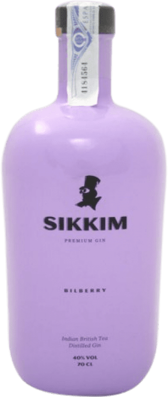 Бесплатная доставка | Джин Sikkim Gin Bilberry Испания 70 cl