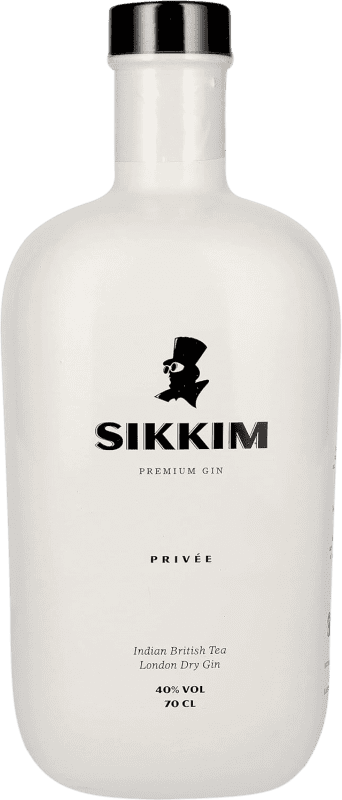 Бесплатная доставка | Джин Sikkim Gin Privee Испания 70 cl