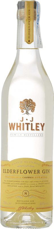 Free Shipping | Gin J.J. Whitley Elderflower United Kingdom 70 cl