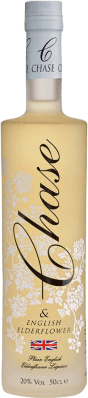 35,95 € Kostenloser Versand | Liköre William Chase Medium-Flasche 50 cl Elderflower — Holunderblüte