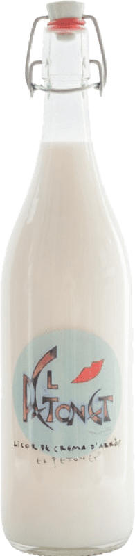 19,95 € Free Shipping | Liqueur Cream El Petonet Crema de Arroz Medium Bottle 50 cl