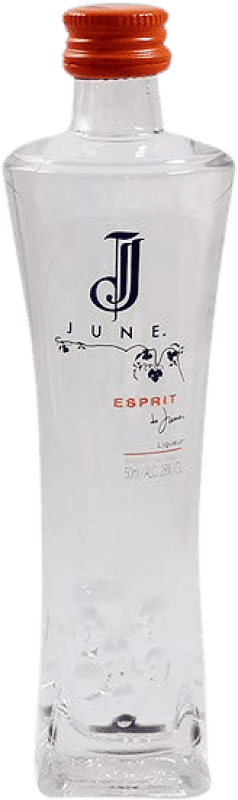 Envio grátis | Licores June Esprit França Garrafa Miniatura 5 cl