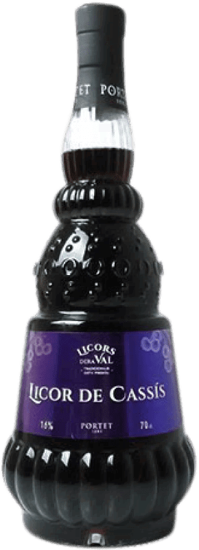 Envio grátis | Licores Dera Val. Licor de Cassis Licor Macerado Espanha 70 cl