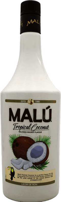 9,95 € | Ликеры Malú. Tropical Coconut Испания 1 L