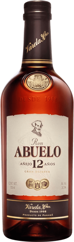 59,95 € Envio grátis | Rum Abuelo Extra Añejo 12 Anos