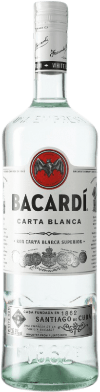 Envoi gratuit | Rhum Bacardí Carta Blanca Bahamas 1 L