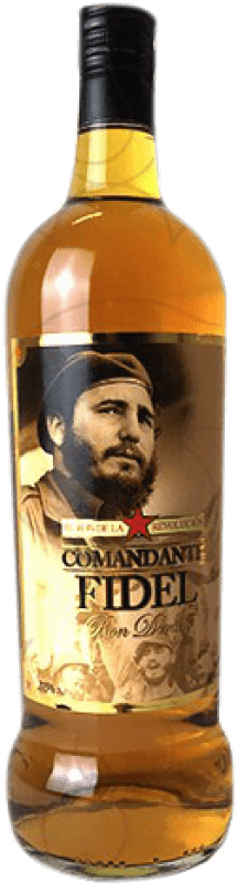 11,95 € Envío gratis | Ron Comandante Fidel Dorado España Botella Misil 1 L