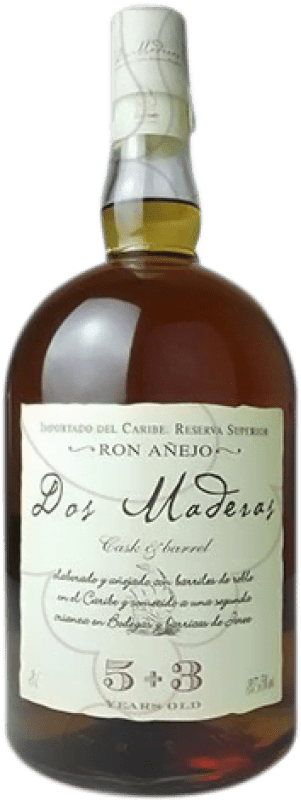 153,95 € Spedizione Gratuita | Rum Williams & Humbert Dos Maderas 5+3 Añejo — Invecchiato Bottiglia Jeroboam-Doppio Magnum 3 L