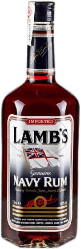 Envoi gratuit | Rhum Lamb's Navy Strength — Brut de Fût Añejo — Vieux Royaume-Uni 1 L