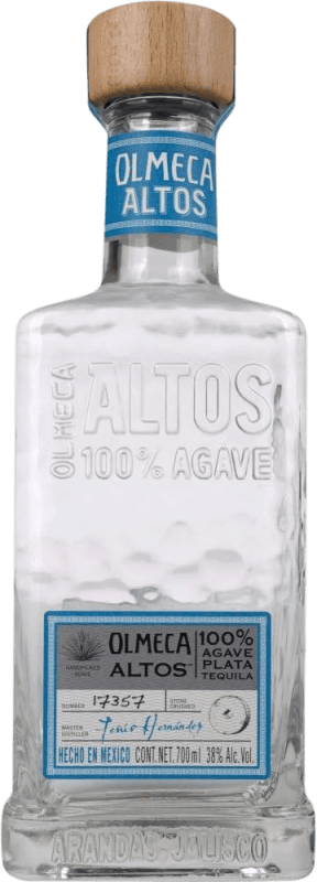 Envoi gratuit | Tequila Olmeca Altos Plata Argent, Blanc Mexique 70 cl