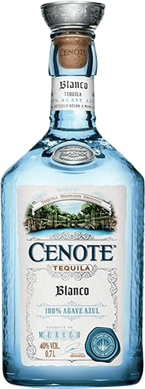 Бесплатная доставка | Текила Cenote Blanco 100% Agave Azul Мексика 70 cl