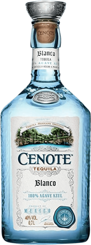 Free Shipping | Tequila Cenote Agave Azul Blanco — White Mexico 70 cl