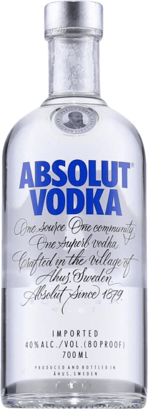 Envio grátis | Vodca Absolut Suécia 70 cl