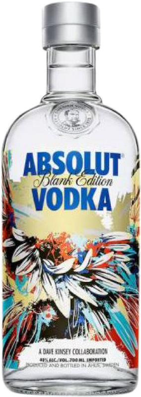 Бесплатная доставка | Водка Absolut Blank D. Kinsey Ограниченный выпуск Швеция 70 cl