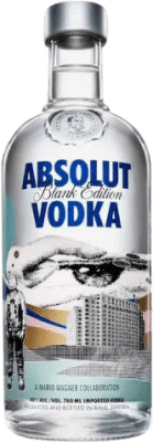 Kostenloser Versand | Wodka Absolut Blank Edition M. Wagner Schweden 70 cl