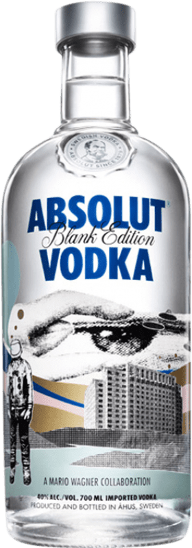 29,95 € Free Shipping | Vodka Absolut Blank Edition M. Wagner