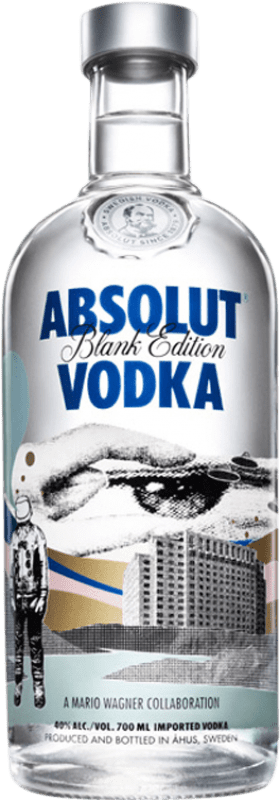 Envío gratis | Vodka Absolut Blank M. Wagner Edición Limitada Suecia 70 cl Envío gratis | Vodka Absolut Blank M. Wagner Edición Limitada Suecia 70 cl
