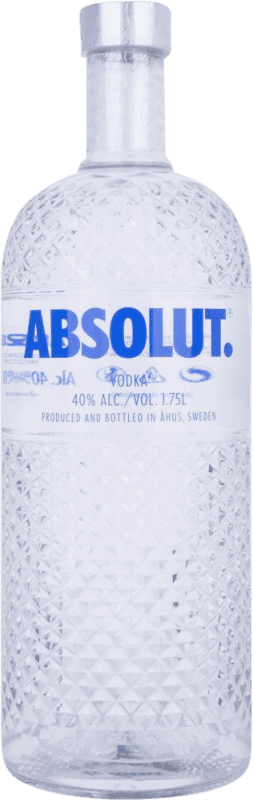 96,95 € Spedizione Gratuita | Vodka Absolut Glimmer Edizione Limitata, LED Luminoso — Luce LED Bottiglia Speciale 1,75 L