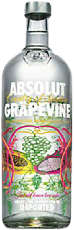 Envio grátis | Vodca Absolut Grapevine Suécia 1 L