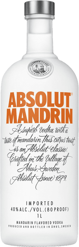 Envío gratis | Vodka Absolut Mandrin Suecia 1 L Mandarin — Mandarina