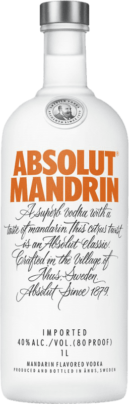 Free Shipping | Vodka Absolut Mandrin Sweden 1 L