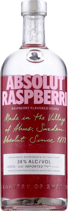 Envio grátis | Vodca Absolut Raspberri Suécia 1 L