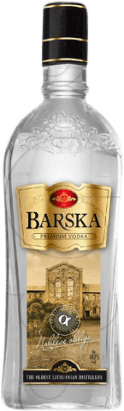 8,95 € Envío gratis | Vodka Barska Premium Botellín Tercio 35 cl