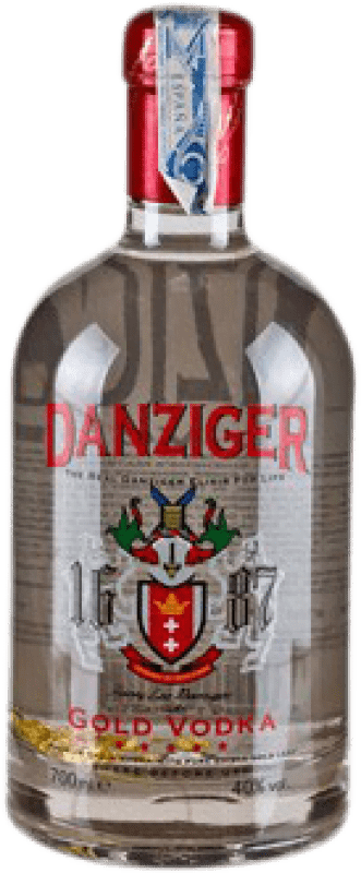 Envio grátis | Vodca Danziger. Gold Irlanda 70 cl